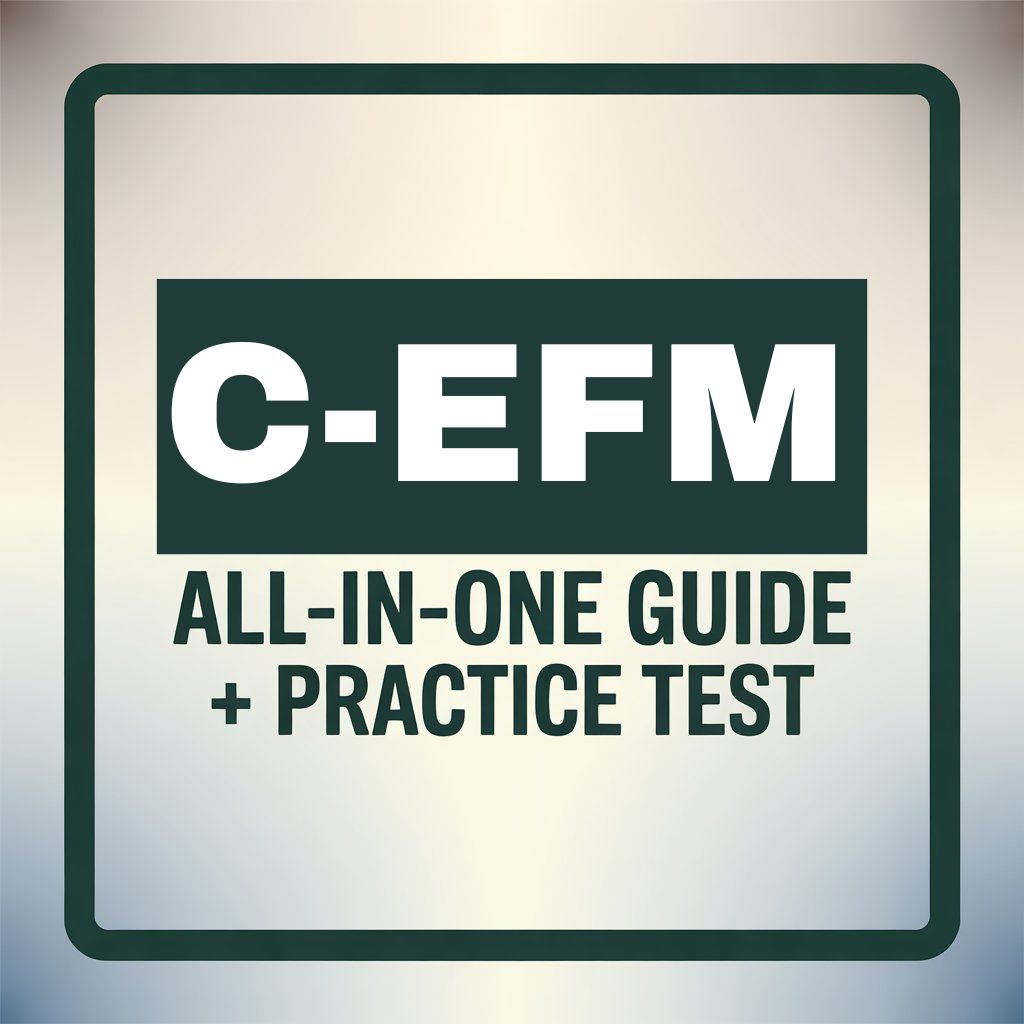 "CEFM" Study Guide: All-In-One Guide + 4 Exam Practice Test (600 Questions), Latest for "ELECTRONIC FETAL MONITORING (C-EFM)", "National Certification Corporation (NCC)"