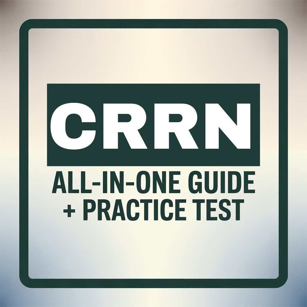"CRRN" Study Guide: All-In-One Guide + 4 Exam Practice Test (1200 Questions), Latest for "Certified Rehabilitation Registered Nurse (CRRN)"(RNCB)"